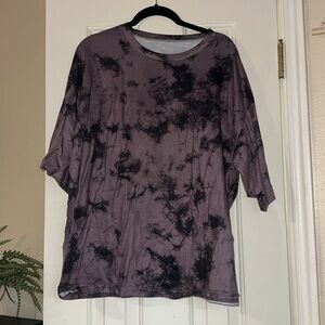 Gray/purple t shirt